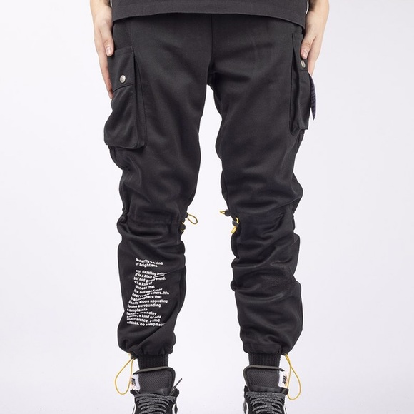 Black Cargo Pants - Picture 2 of 7